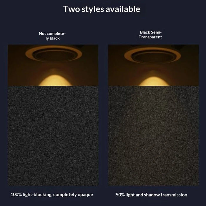 0.445x2m Static Blackout Window Film Sparkle Matte Texture Glass Sticker for Privacy Protection - Black - 7