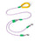 1.5m One-to-Two Woven Rope Walking Leash with Foam Grip Handle for Pet Dogs - Purple - 1