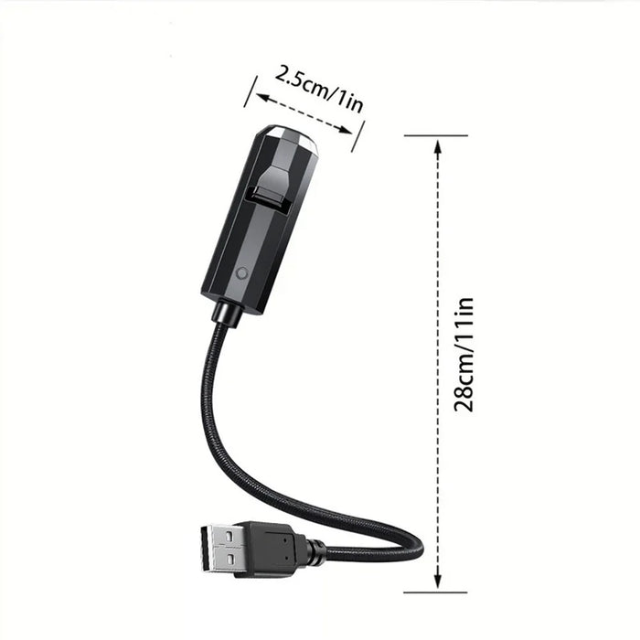 USB LED Projection Lamp Flexible Gooseneck Replaceable Slides Night Light for Bedroom - Butterfly 1 - 7