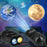 USB Planet Projection Light 6-Mode Dual Lens Earth Moon Galaxy Night Light for Bedroom Car - 1