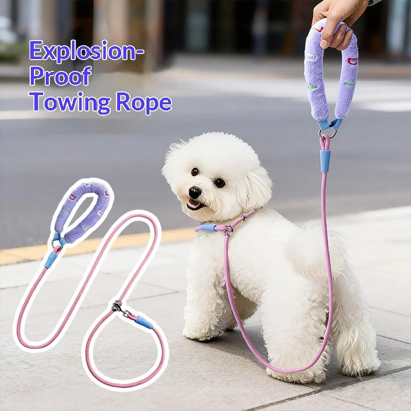 FULED 150cm Hands-Free Walking Leash 360 Degree Swivel Clip 100kg Tensile Strength for Dogs - 6