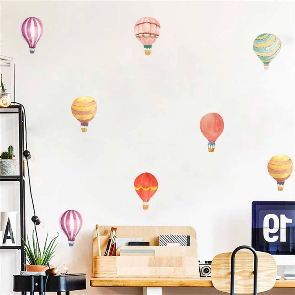 36Pcs / Set Cartoon Hot Air Balloon PVC Wall Stickers for Baby Kids Room Bedroom Nursery Removable DIY Wall Decals (No EN71 Certification) - SY001 - 1