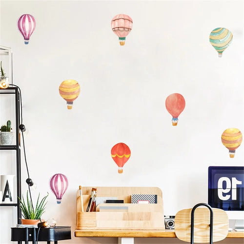 36Pcs / Set Cartoon Hot Air Balloon PVC Wall Stickers for Baby Kids Room Bedroom Nursery Removable DIY Wall Decals (No EN71 Certification) - SY001 - 1