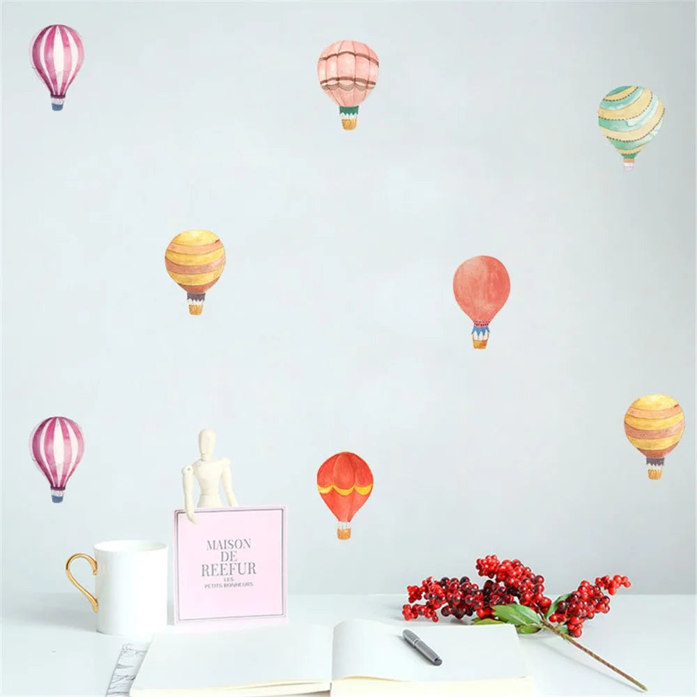 36Pcs / Set Cartoon Hot Air Balloon PVC Wall Stickers for Baby Kids Room Bedroom Nursery Removable DIY Wall Decals (No EN71 Certification) - SY001 - 5