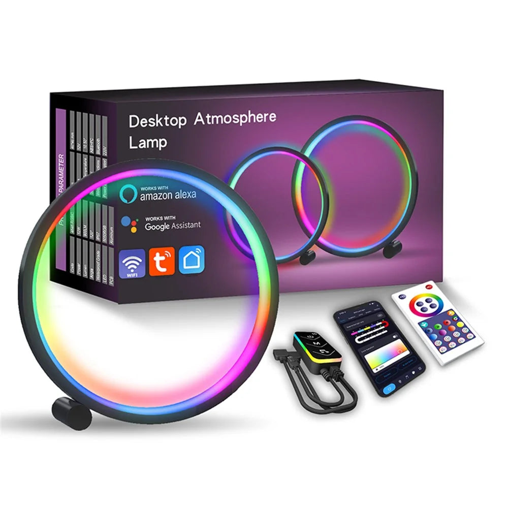LIXINCORDA SAL052 RGBIC Smart LED Light Desktop Ambient Ring Light Support Tuya WiFi - 1