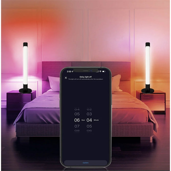 SAL006BS 2Pcs Creative Pick Up Rhythm Light Set Smart RGBIC Light Stick Gaming Ambient Light for Bedroom (Tuya WiFi) - 7