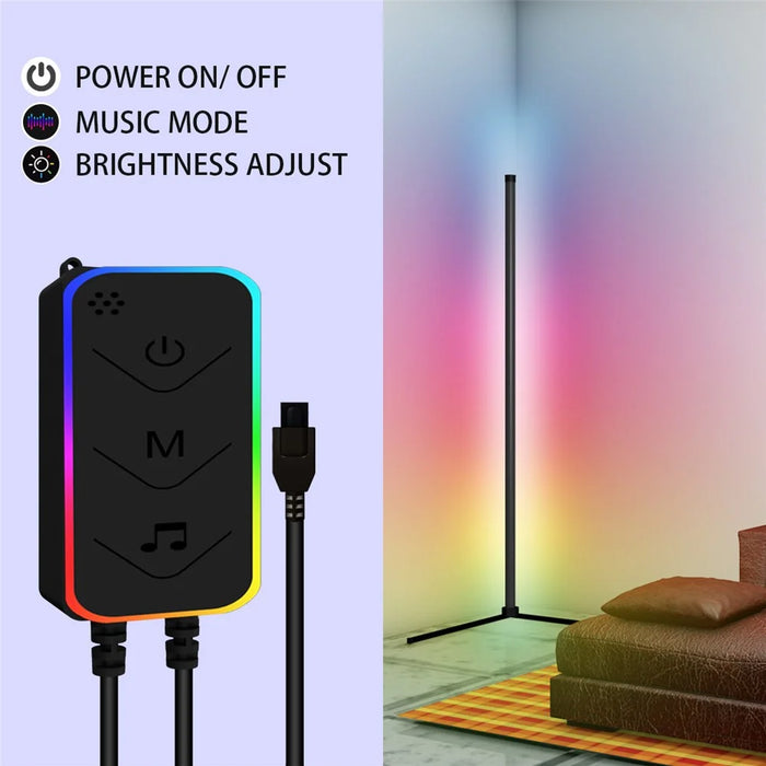 LXLDD-021 RGB Floor Lamp WiFi Smart Voice / Tuya Control Portable LED Corner Light - 5