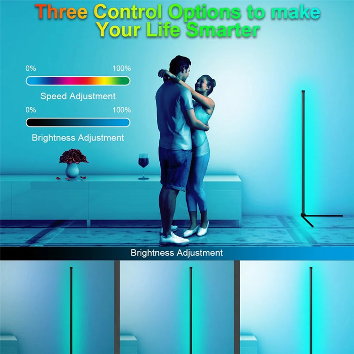 LXLDD-021 RGB Floor Lamp WiFi Smart Voice / Tuya Control Portable LED Corner Light - 7