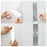 H01210 20PCS Self-adhesive Acrylic Mirror Wall Stickers 5X50CM Rectangle DIY Wall Decals Art Decoration Gift for Home - Silver - 6