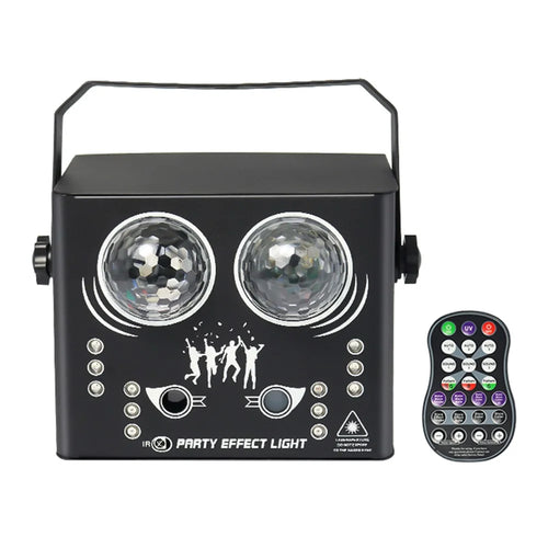 5-in-1 LED Effect Light Strobe Laser Water Streak Pattern Disco Light Lamp for Party Club Bar - US Plug - 1