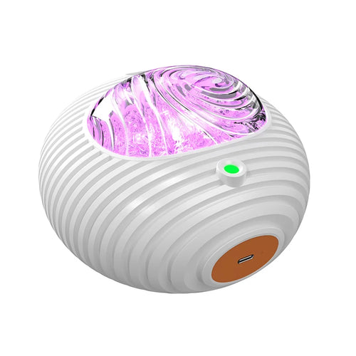 K-1106 Flying Saucer Laser Projection Lamp Aurora Galaxy Dual Effect Projector Light Battery Powered Indoor Ambient Light - 1