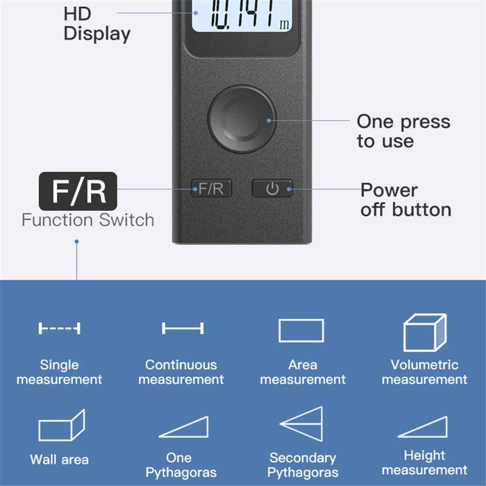 KS-710030 Mini Smart Laser Rangefinder 30M Digital Laser Range Finder Handheld Distance Meter - 5