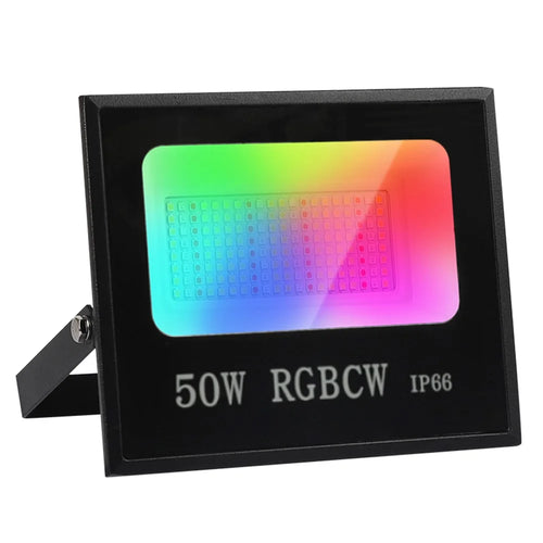 50W Tuya APP Smart LED Light IP66 Waterproof Colorful RGB Lamp Outdoor Factory Warehouse Floodlight - 1