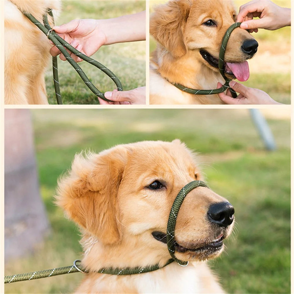 AIWO 1.7mx8mm High-Strength Knitted Dog Leash Pet Traction Rope Walking Training Lead Leash - Light Coffee Color - 6