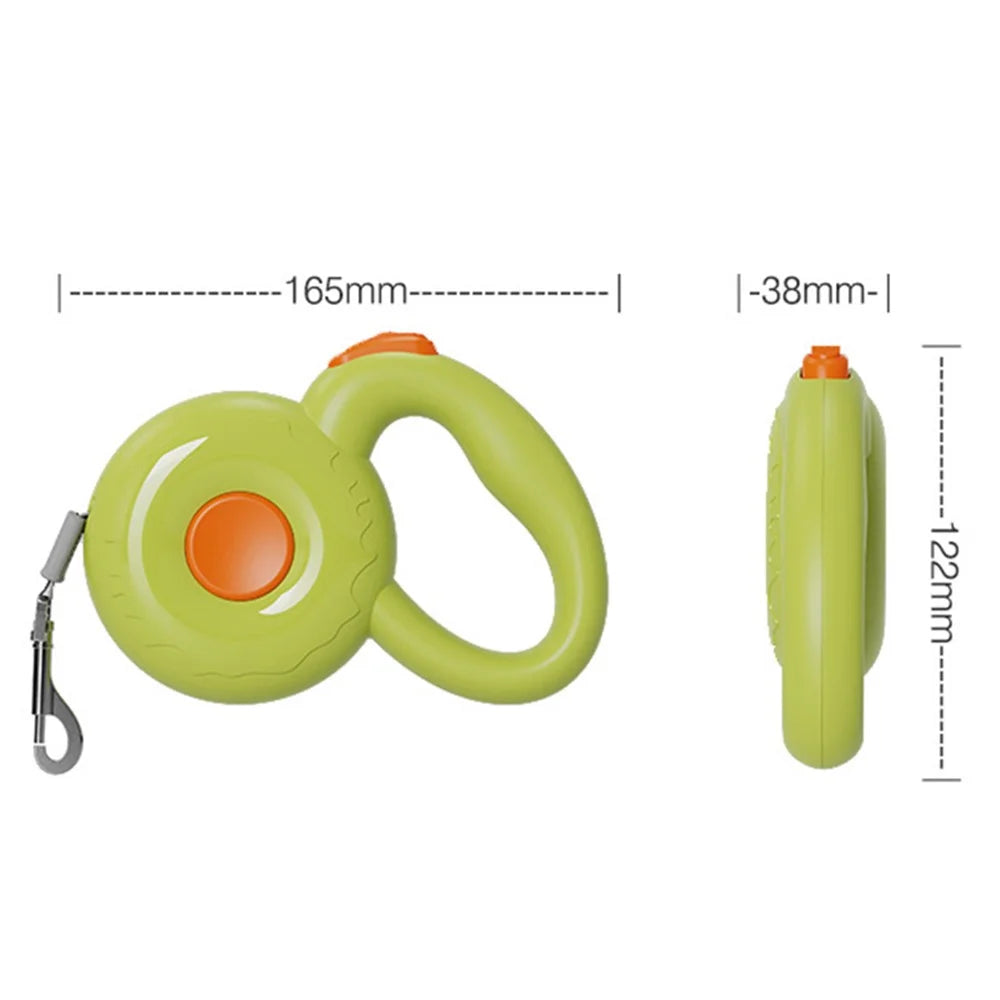 AIWO 3m Automatic Retractable Dog Leash Pet Traction Rope Dog Training Walking Lead Leash - Green - 6