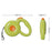 AIWO 3m Automatic Retractable Dog Leash Pet Traction Rope Dog Training Walking Lead Leash - Green - 6