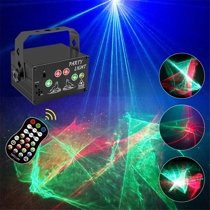 T10 Dreamy Laser Light Stage KTV Flash Light Voice-activated Remote Control Disco Party Atmosphere Lamp - 3