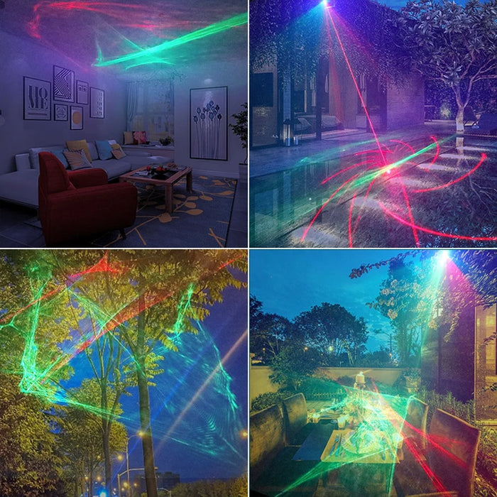T20 DJ Party Lights Stage Light Northern Lights Effect Laser Light Disco Strobe Lighting with Remote Control - 5