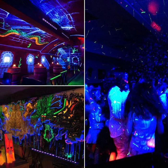 Automatic Control 9-LED Light Bar UV Blacklight Tube Glow in The Dark Party Supplies for Halloween,Christmas - 6