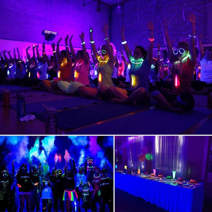 Automatic Control 9-LED Light Bar UV Blacklight Tube Glow in The Dark Party Supplies for Halloween,Christmas - 7