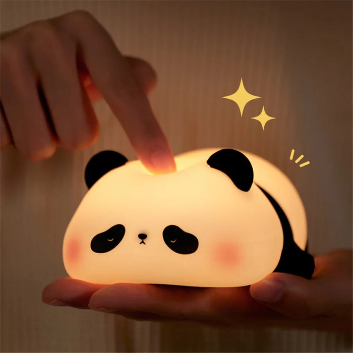 K-1155 Cute Panda Silicone Lamp Touch Control Dimming Night Light Bedside Sleep Lamp for Children (CE, FCC, CPC Certificated) - 7