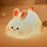 K-1153 Cute Rabbit Mini Night Light Children Bedside Sleeping Light Silicone Lamp - 1