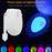 Toilet Night Light Smart Motion Sensor LED Lamp for Toilet Bowl Seat 7-Colors Changing Light - 4