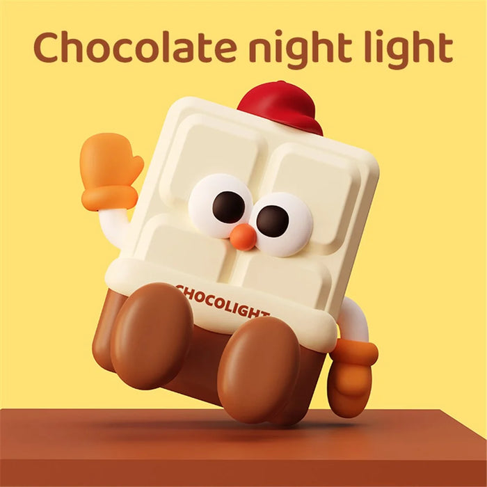 K-1157 Creative Chocolate Night Light Cartoon Phone Stand Silicone Bedside Lamp for Kids (CE, RoSH, FCC Certification) - 2