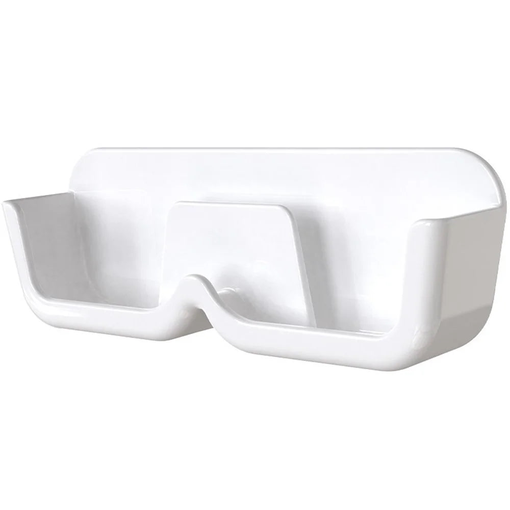 Wall-Mounted Glasses Holder Eyeglasses Storage Box Sunglasses Display Rack Bedside Storage Rack - White - 1