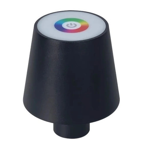 WY22519 Rechargeable RGB LED Lamp Portable Desk Light Bar Party Touch Control Wine Bottle Light - Black - 1