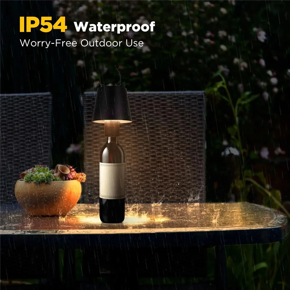 WY22519 Rechargeable RGB LED Lamp Portable Desk Light Bar Party Touch Control Wine Bottle Light - Black - 5