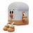 L49 Cartoon Toast Boy Design Night Light ABS+HIPS Bedroom Bedside Ambient Light - 1