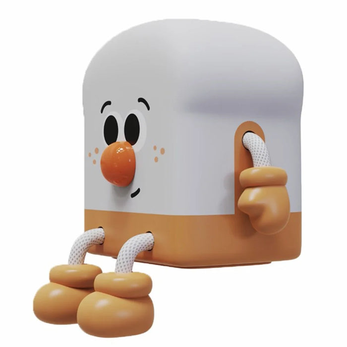 L49 Cartoon Toast Boy Design Night Light ABS+HIPS Bedroom Bedside Ambient Light - 1