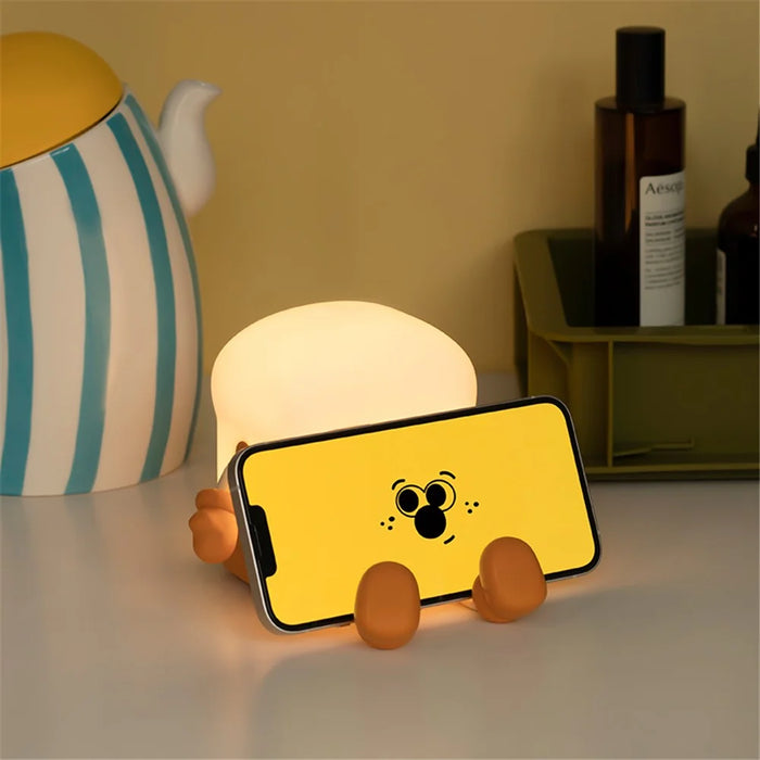 L49 Cartoon Toast Boy Design Night Light ABS+HIPS Bedroom Bedside Ambient Light - 5