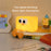 L54 Cute Cheese Silicone Touch Night Lamp Bedside Lamp Bedroom Decoration USB Rechargeable LED Light - 2