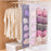 25 Pockets Wardrobe Bra Underwear Socks Storage Oxford Cloth Double-Sided Hanging Bag - Grey - 4