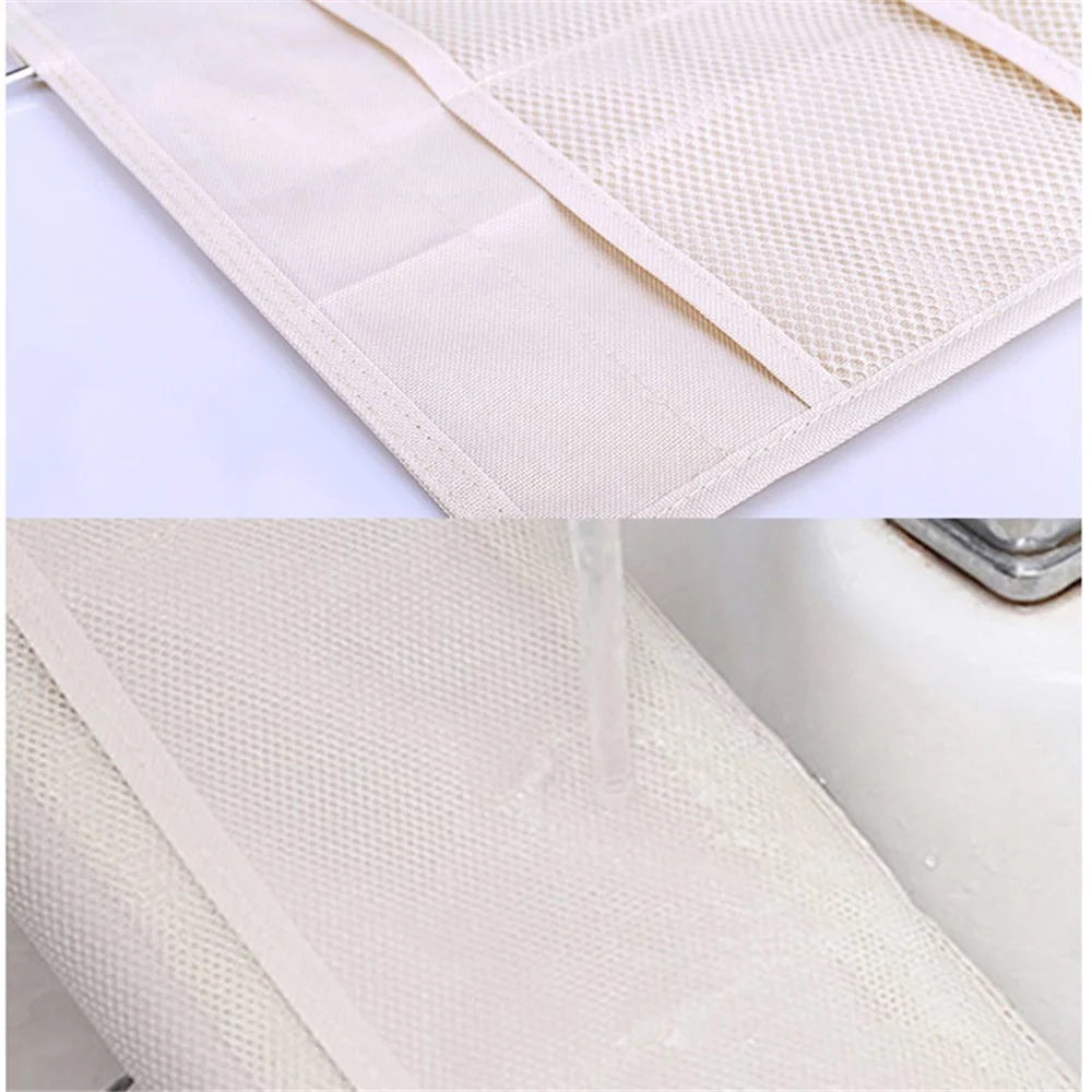 35 Pockets Oxford Cloth Double-Sided Hanging Bag Wardrobe Bra Underwear Socks Organizer - Pink - 5
