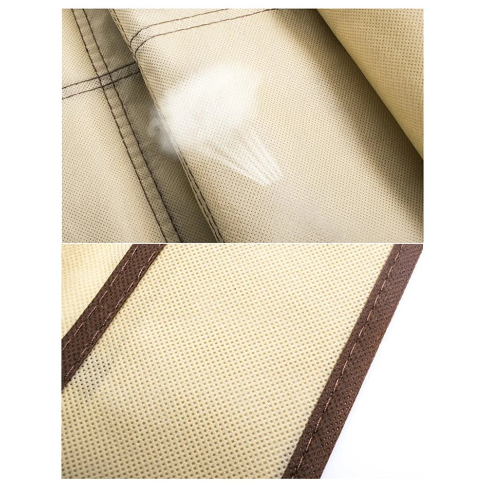 14 Pockets Non-Woven Shoes Hanging Organizer Transparent PVC Shoes Storage Bag - White - 7