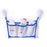 2Pcs / Set Kids Bath Toy Storage Bag Bathroom Wall Hanging Organizer Net Bag with Suction Cups - White - 3