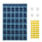 36 Pockets Clear Hanging Pouch Mobile Phone Storage Bag Classroom Calendar Pocket Chart Calculator Holder - Blue - 1