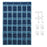36 Pockets Clear Hanging Pouch Mobile Phone Storage Bag Classroom Calendar Pocket Chart Calculator Holder - Blue - 2