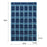 36 Pockets Clear Hanging Pouch Mobile Phone Storage Bag Classroom Calendar Pocket Chart Calculator Holder - Blue - 5