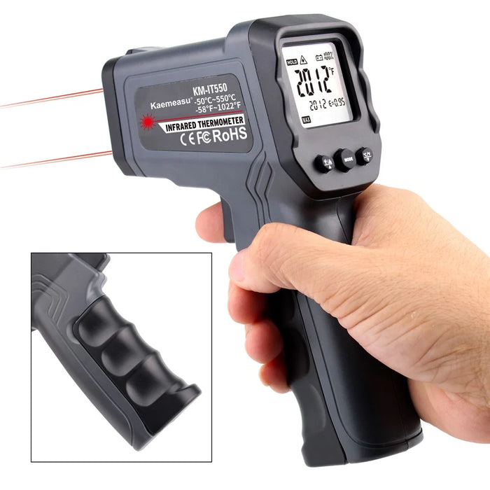 KAEMEASU KM-IT550 Dual-laser Infrared Thermometer Multifunctional Industrial Temperature Measurement Tool - 5