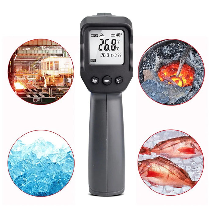 KAEMEASU KM-IT550 Dual-laser Infrared Thermometer Multifunctional Industrial Temperature Measurement Tool - 7