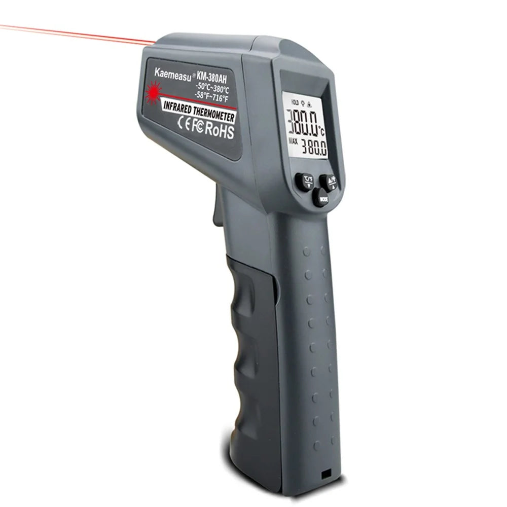 KAEMEASU KM-380AH Non-contact Industrial Infrared Thermometer Temperature Measuring Gun - 1