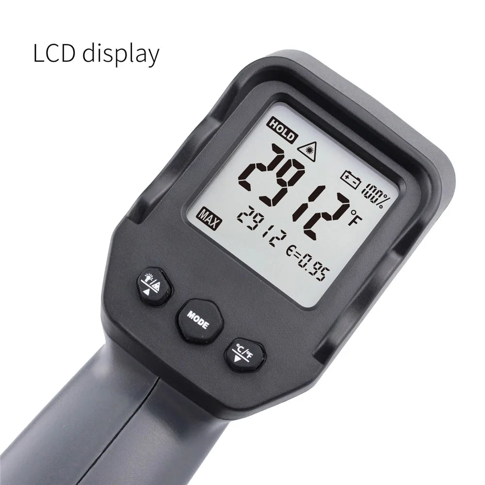 KAEMEASU KM-IT1600 Double Laser Digital Infrared Non-Contact Electronic Thermometer Gun - 6