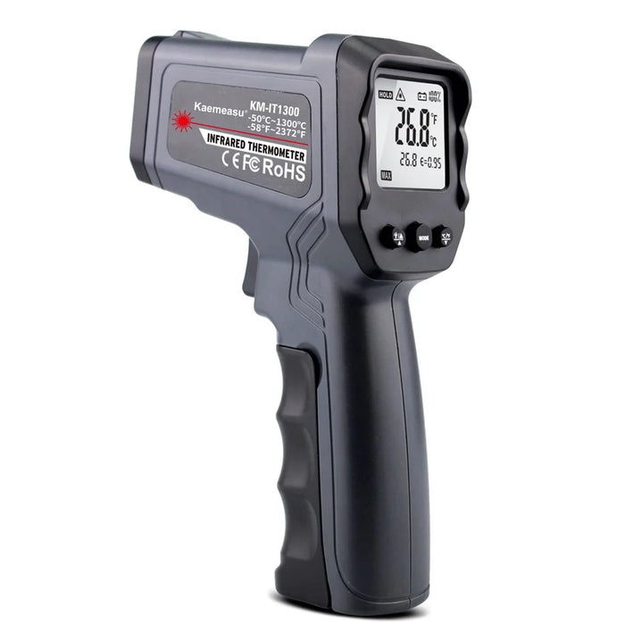 KAEMEASU KM-IT1300 Handheld Digital Infrared Thermometer Double Laser Non-Contact Temperature Measuring Gun - 1