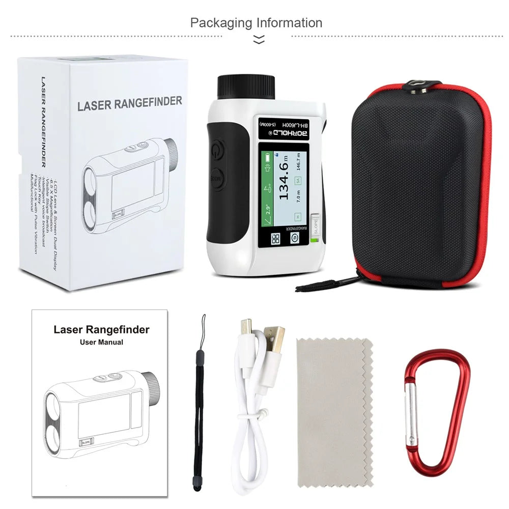 KAEMEASU KM-J800H 5-800m Golfing Range Finder Measuring Tool Voice Broadcast Golf Rangefinder Laser - Black - 7