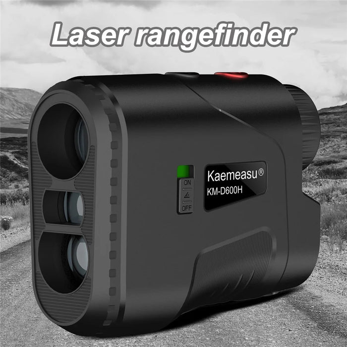 KAEMEASU KM-D600H Golfing Range Finder 5-600m Laser Rangefinder Built-in 450mAh Battery - Black - 2
