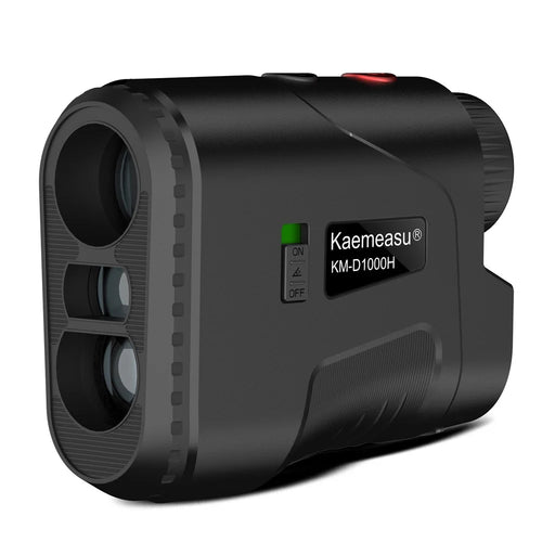 KAEMEASU KM-D1000H Golfing Range Finder 5-1000m Laser Golf Rangefinder Built-in Battery - Black - 1